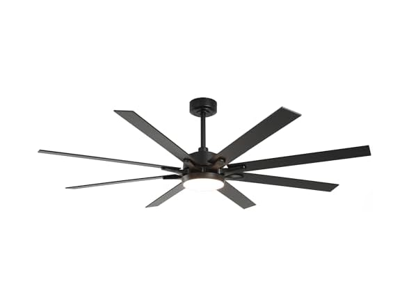 Parrot Uncle F8261BK110V 65" Ceiling Fan w/ Light
