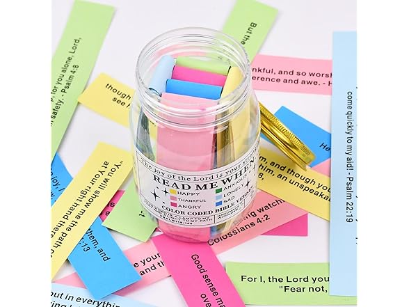 Generic Colorful Bible Verse Jar