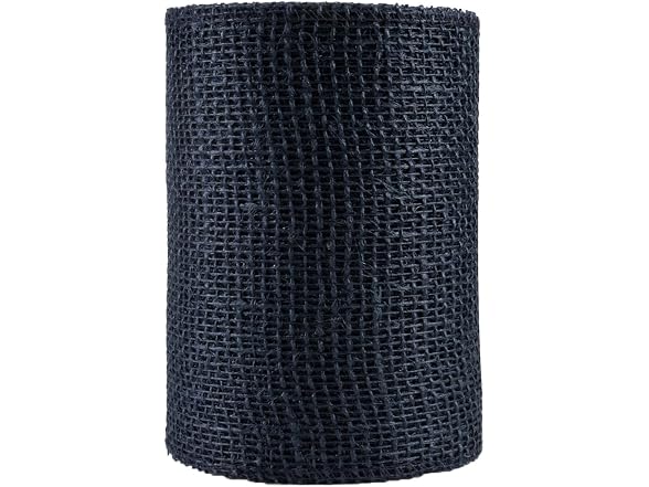 Navy Blue Jute Burlap Ribbon - 6" x 10