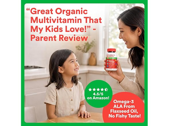 SmartyPants Organic Kids Multivitamin Gummies: