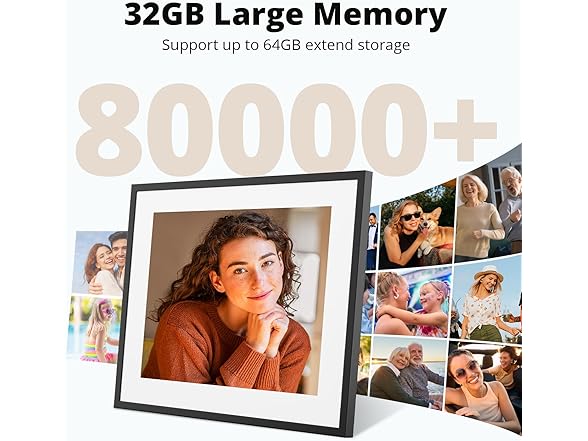 (NEW) Dragon Touch 15in FHD TS Digital Picture Frame