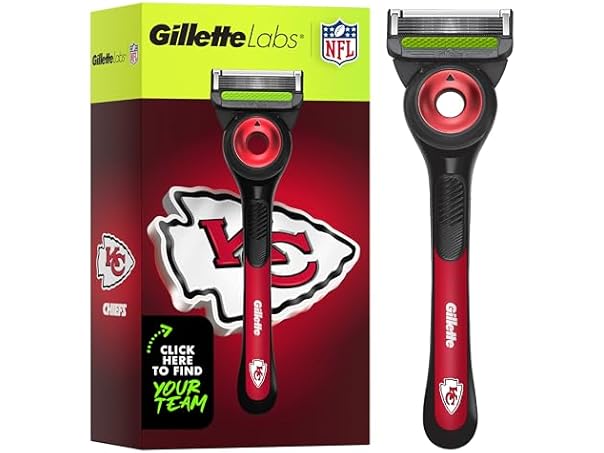 $9.99, Was $17.89, 44% Off! Gillette Labs NFL Chiefs Razor 4 Refills dealfomo