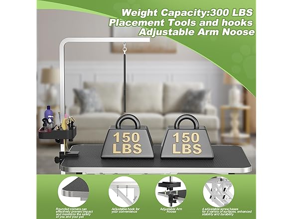 ROOMTEC 42" Hydraulic Pet Grooming Table
