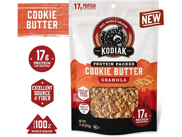 Kodiak Cakes Granola Pouch, Cookie Butte Kodiak Cakes Gran