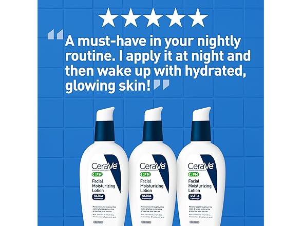 CeraVe PM Facial Moisturizing Lotion, Ni