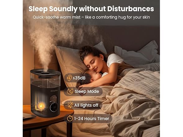 GloryAir 6L Warm & Cool Mist Humidifier