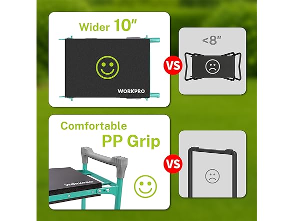 WORKPRO Garden Kneeler and Seat White