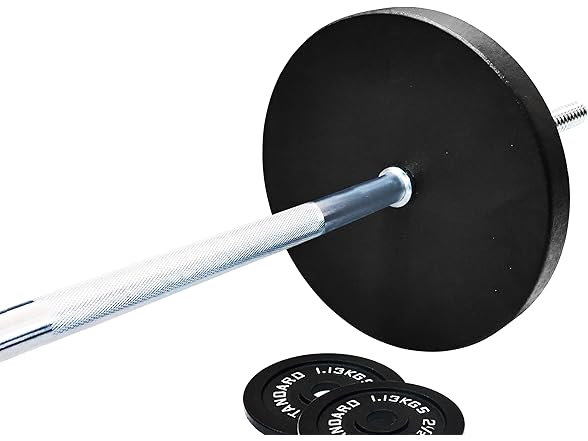 Fitvids Weight Plates Barbell 95lb Set