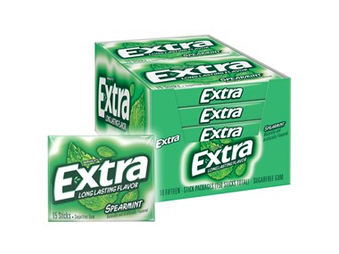 $7.99, Was $16.68, 52% Off! 10PK Extra Gum Spearmint Sugarfree Gum dealfomo
