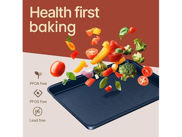 BAKKEN Cookie Sheet Nonstick Pack of 3, Blue