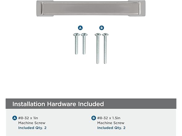 Amerock Blackrock Pull, 3", Nickel