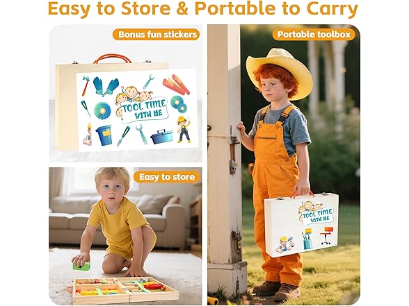 KIDWILL Kids Tool Set with Electric Drill