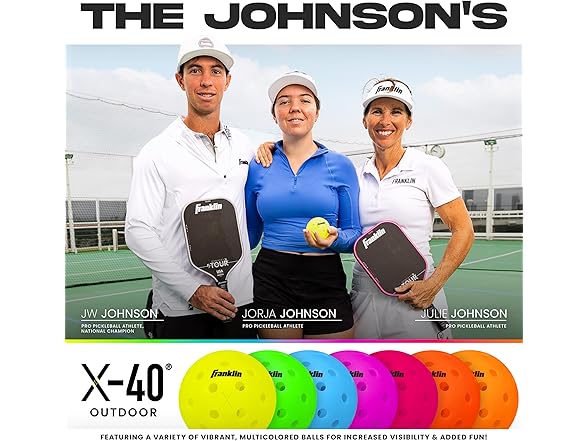 Franklin Sports X-40 Pickleballs 12 Pack