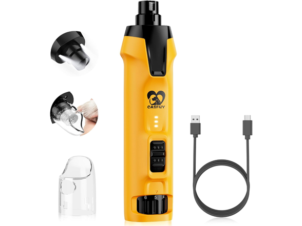 Casfuy 6-Speed Dog Nail Grinder