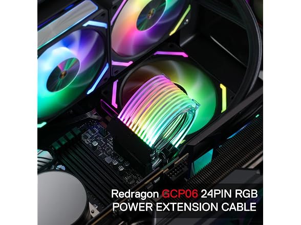 Redragon RED-GCP06-RBK 24 Pin Power Supply Extension