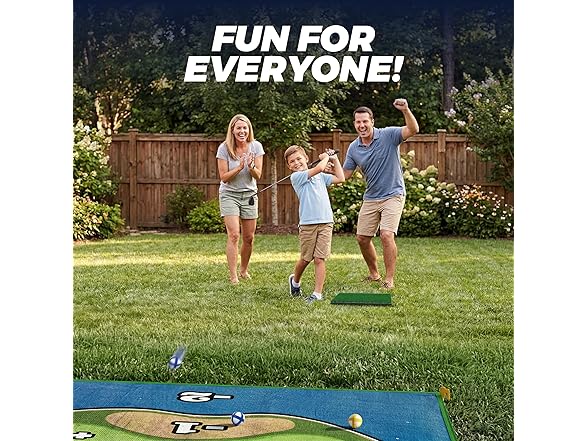 Golf Chipping Game Set w/ Mat & Balls
