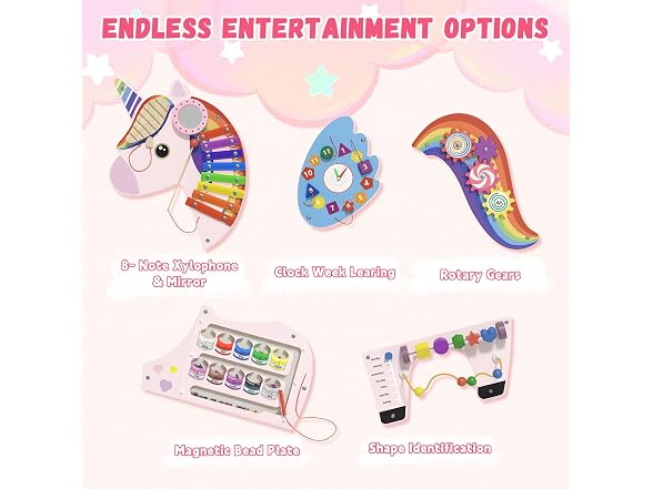Unicorn Sensory Wall Panel