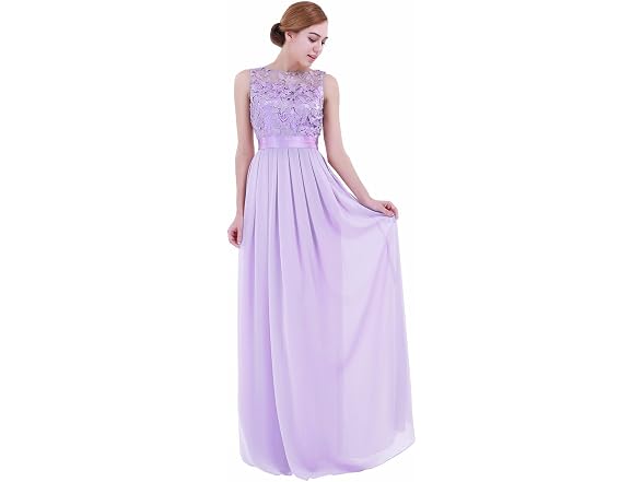 IEFiEL Women (4) Summer Wedding Dress Lavender