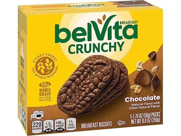 30PK belVita Breakfast Bars Biscuits, Chocolate