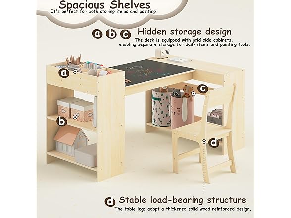 Kids Art Table and Chair Set