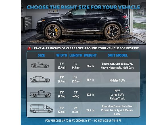 DremGara 7'9" x 18' Garage Floor Mat