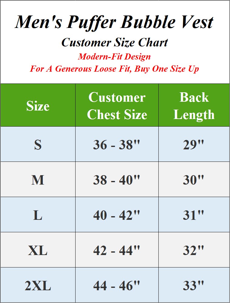 Mens Heavyweight Puffer Bubble Vest (S-2XL) - Gallery 13
