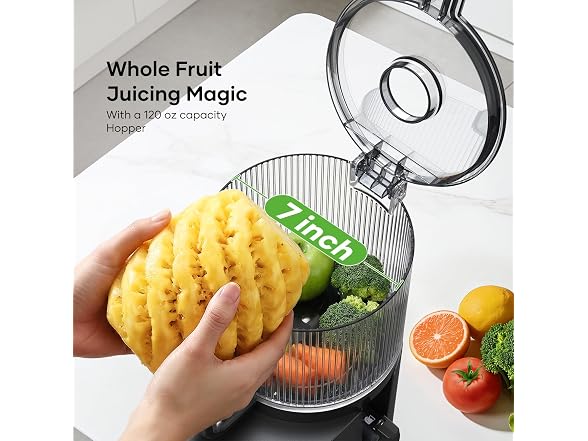 SMALLHOO 3-in-1 Cold Press Juicer 120oz