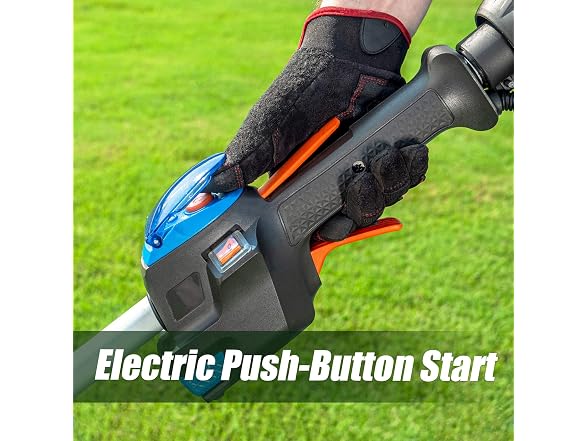 LawnMaster NPTGCP2517B No-Pull Gas String Trimmer