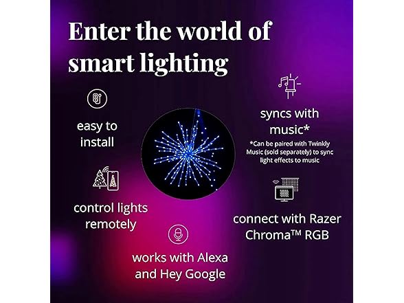 Twinkly Spritzer TWB200STP-WUS App-Controlled LED Lights