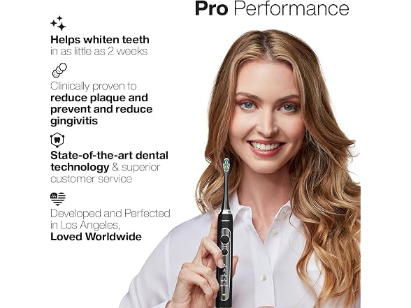 Aquasonic Black Series PRO UV Ultra-Whitening Toothbrush