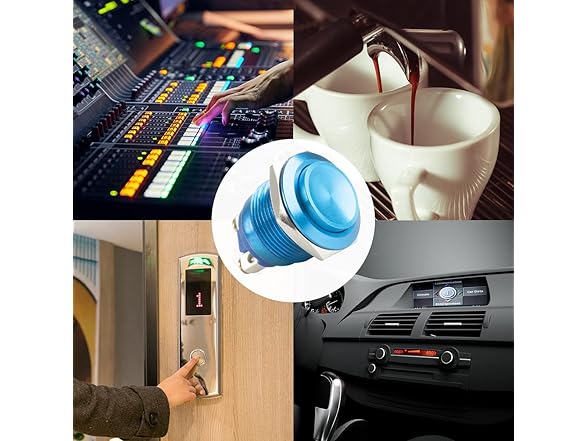 Push Button Switch 19MM 2Pk Momentary