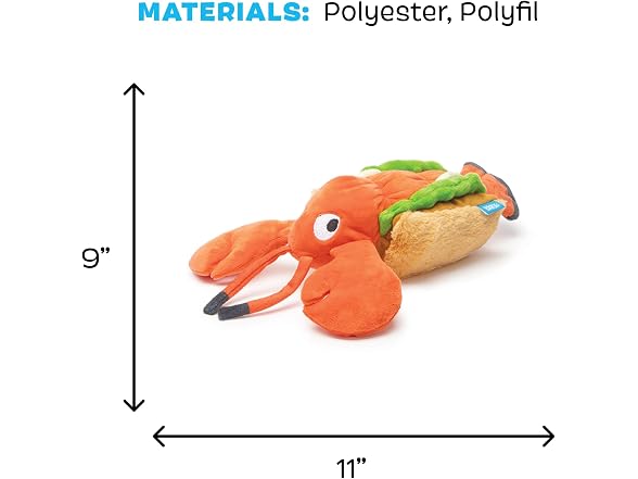 Barkbox Max's Maine Lobster Roll Dog Toy