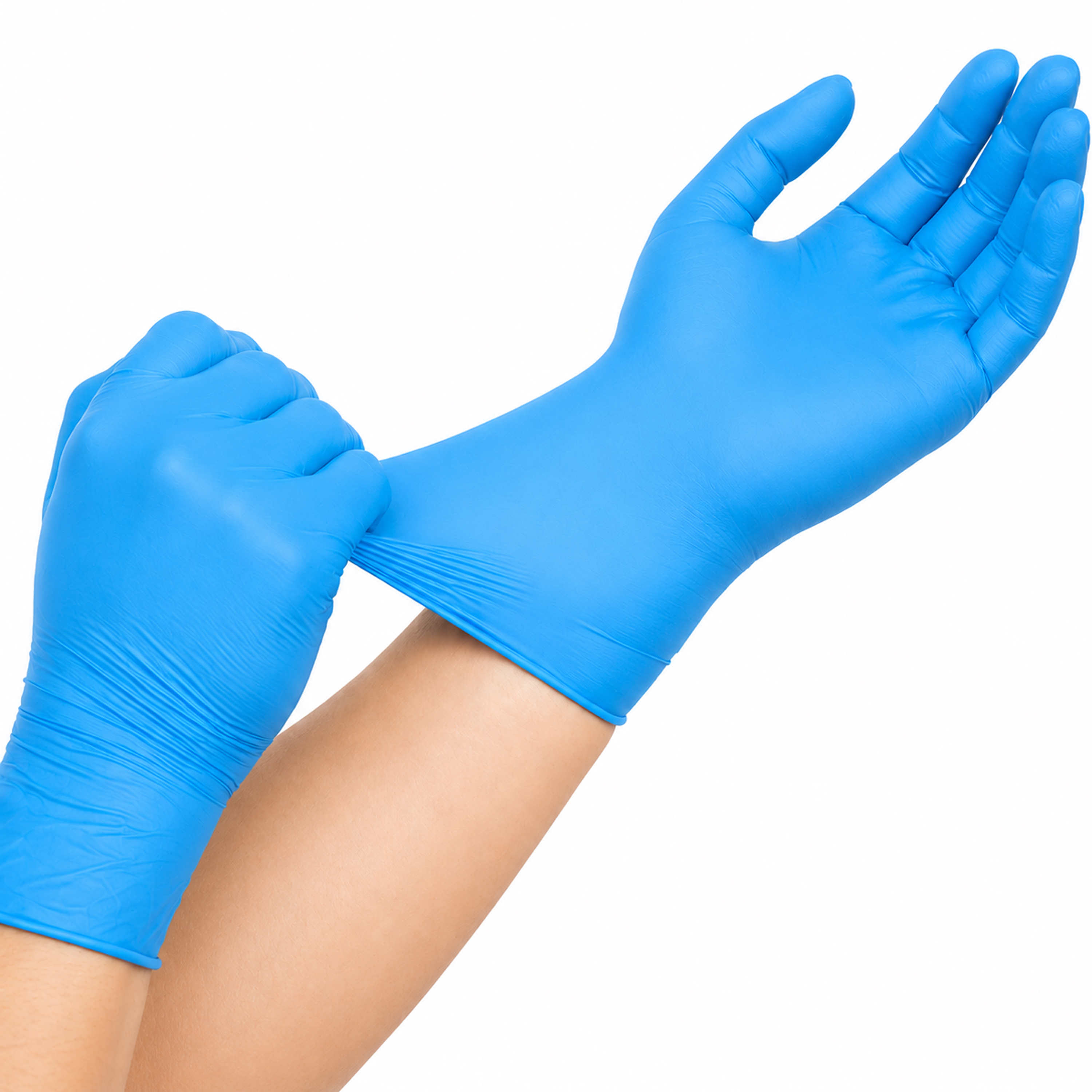 1000ct Blue Nitrile Gloves - Medium - Gallery 13