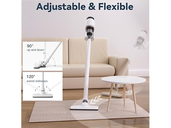 CNIEQOP Ultralight Stick Vacuum Cleaner