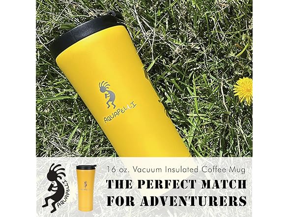 Travel Coffee Mug, 16 Ounces, Marigold Yellow
