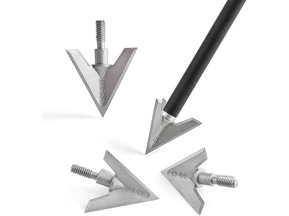 JIANZD 6 Pack Hunting Broadhead Tips