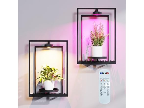 Shineled Wall Plant Holder W/ Grow lights