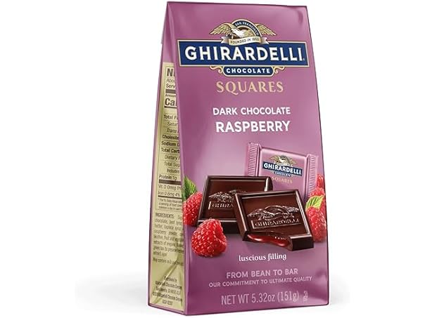 $2.99, Was $6.4556, 53% Off! Ghirardelli Dark Choc Raspberry Squares dealfomo