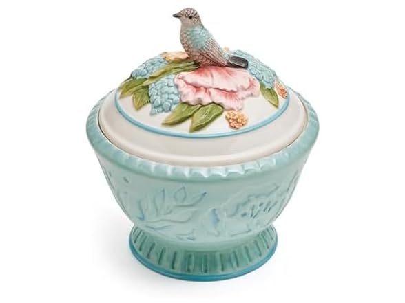 Fitz and Floyd Meadow Cookie Jar, 9 Inch