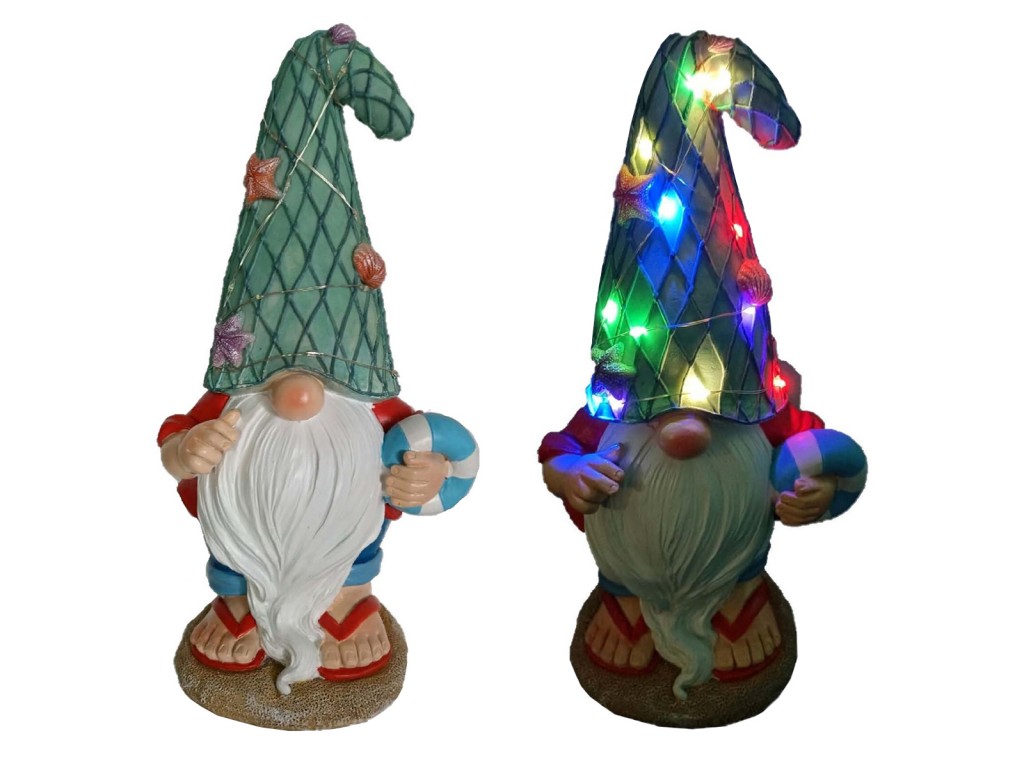 Santa's Workshop 5-Light Beach Gnome - Gallery 2