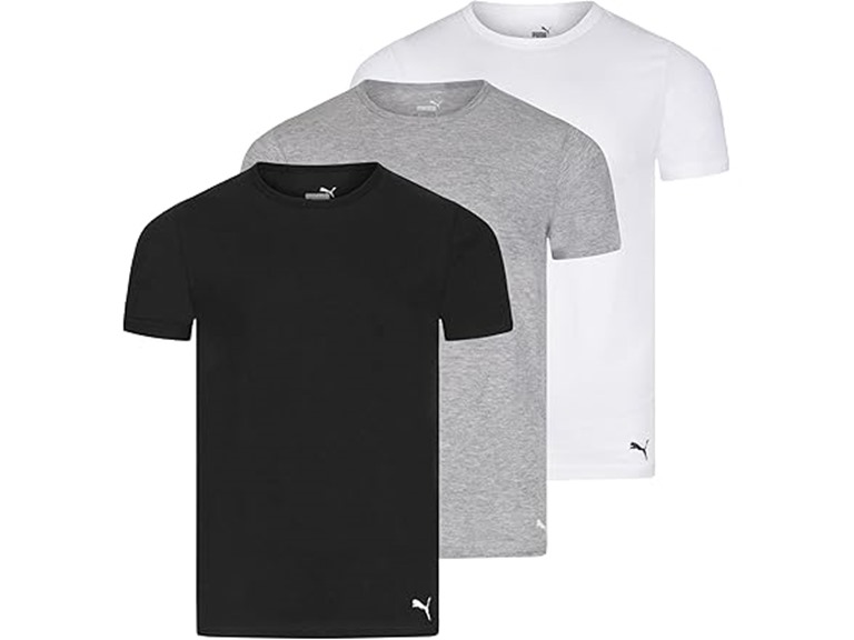 Puma Men's 3 Pack Crew Neck T-Shirts