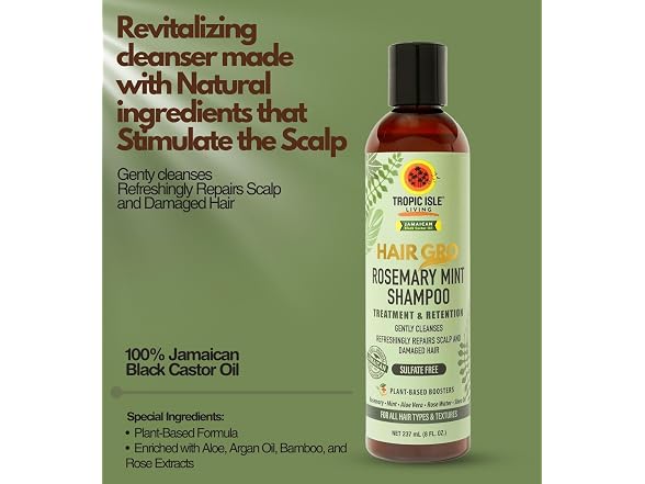Tropic Isle Living Rosemary Hair Growth Shampoo