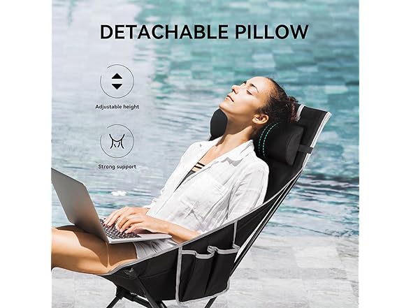 diwaite Portable High Back Camping Chair
