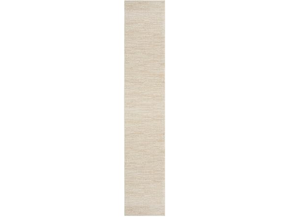 Nourison Home Nourison Essentials Ivory Beige 2'2" x 12' Area Rug