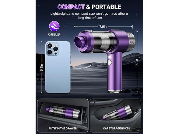 EYYA Handheld Car Vacuum Cleaner