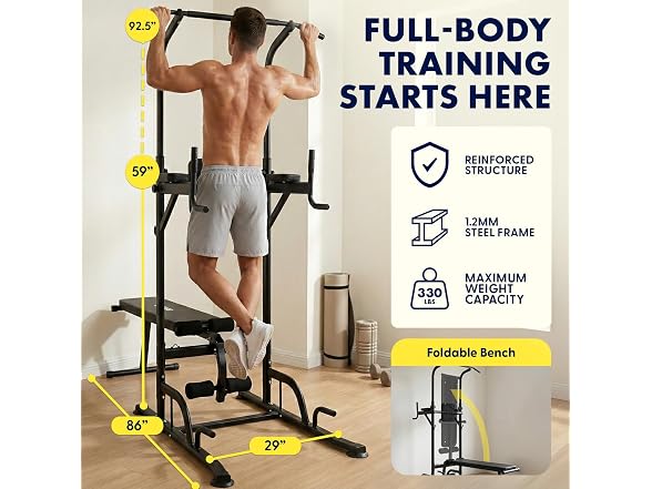 SQUATZ Pull-Up Dip Station