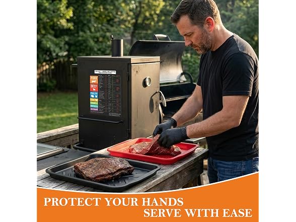 FIRERIOT Grilling Prep and Serve Trays, 17.1" x 10.5"