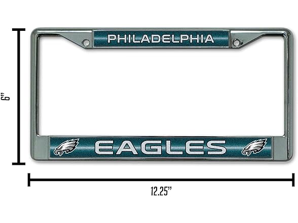 Philadelphia Eagles Chrome License Frame