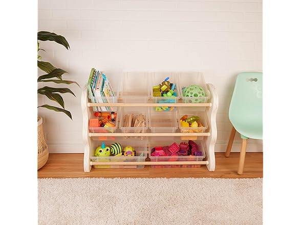B. toys – Toys Storage Organizer – 10 Stackable Toy Bins