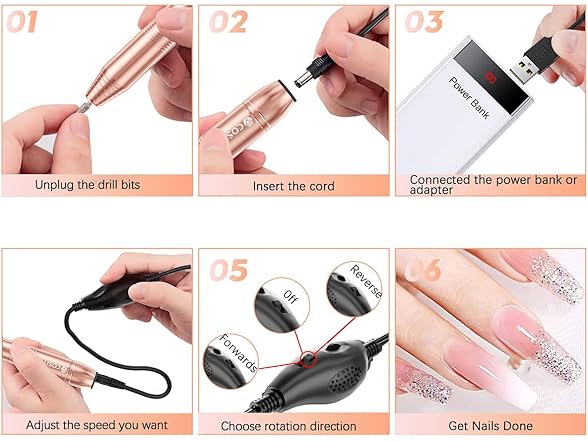 COSITTE COSITTE Electric Nail Drill, USB Electri